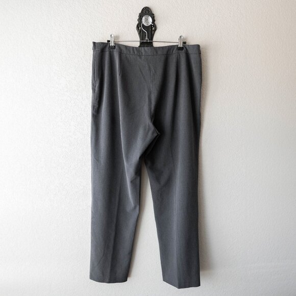 Ralph Lauren Womens Sz 16 Gray Straight Leg Dress Pants Slacks Silver Buckle - Picture 8 of 10